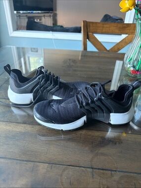 Women’s Black Athletic Sneakers with White Sole